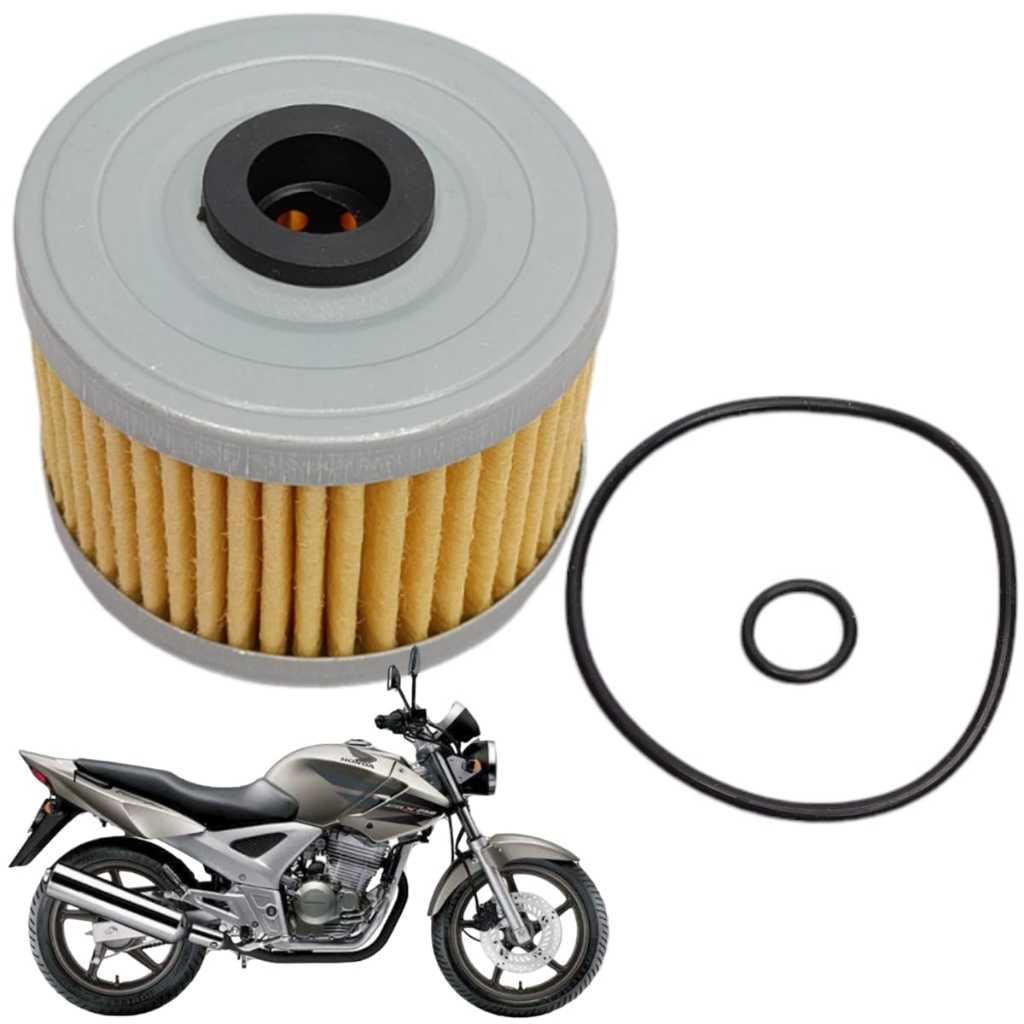 Kit 10 Unidades de Filtro de Óleo Twister Cbx 250 Xre 300 Xr 250 Tornado Crf — imagem 2 de 2