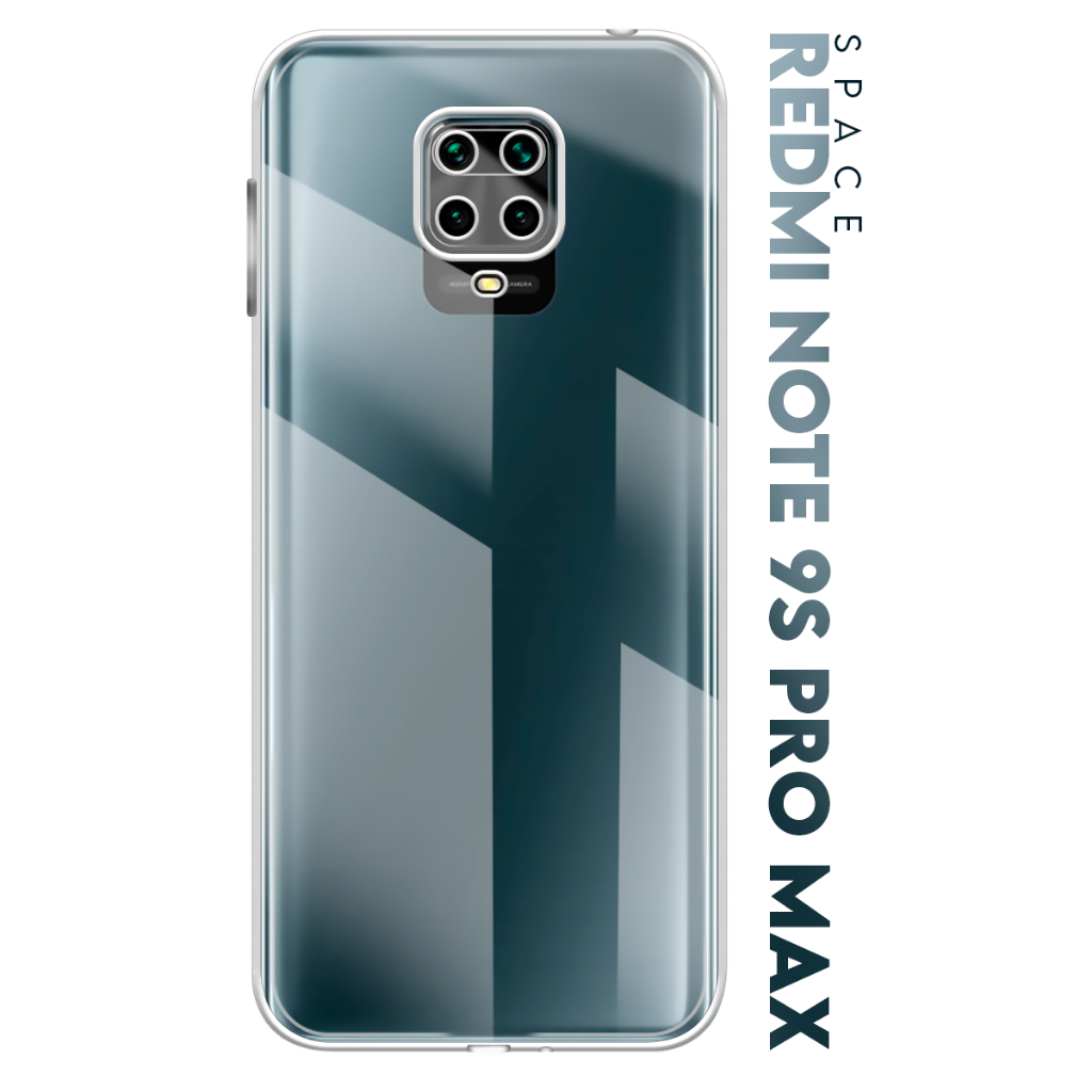 Case Capinha Case Anti Impacto Space Acrílico Transparente Protetora para Xiaomi Redmi Note 9s Pro Max tela 6.67