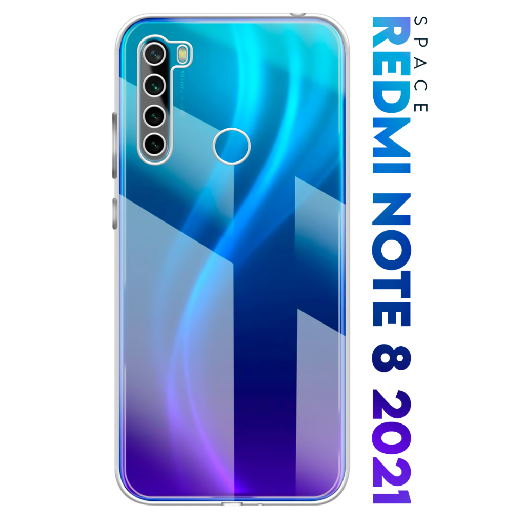 Case Capinha Case Anti Impacto Space Acrílico Transparente Protetora para Xiaomi Redmi Note 8 2021 tela 6.3