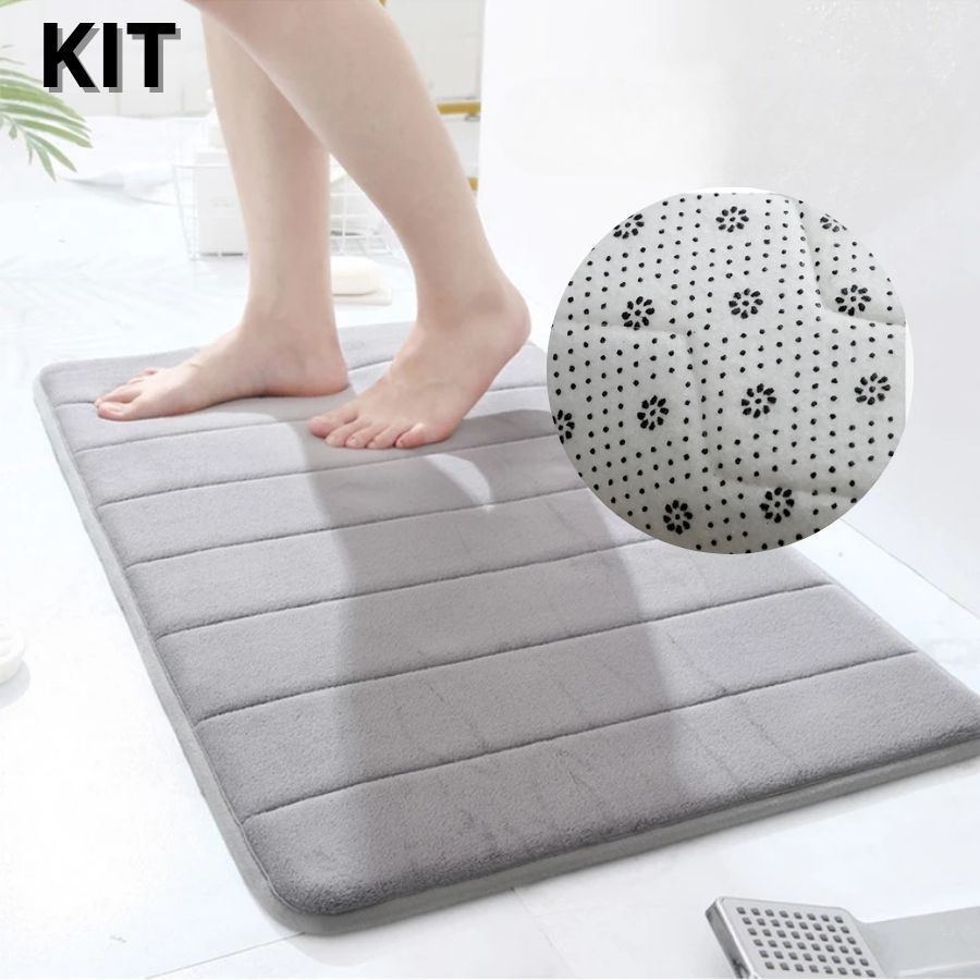 1/2/3Tapete Paralelepípedos Soft para Banheiro, Sala e Quarto Diversas Cores Antiderrapante Super. em Oferta na Shopee