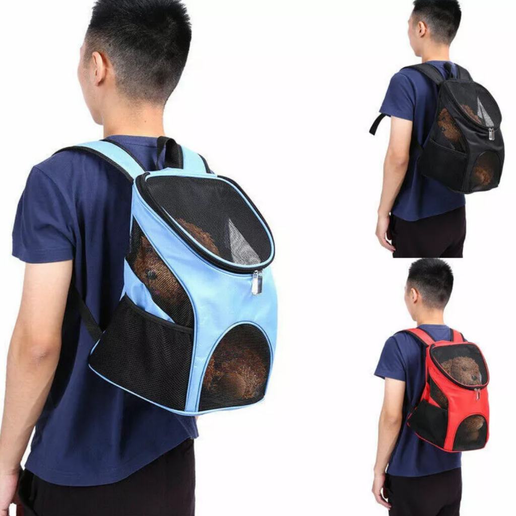 KIT 2 Mochila para transporte animais de estimação BOLSA PASSEIO VIAGEM BAG DOG respirável 41/36CM