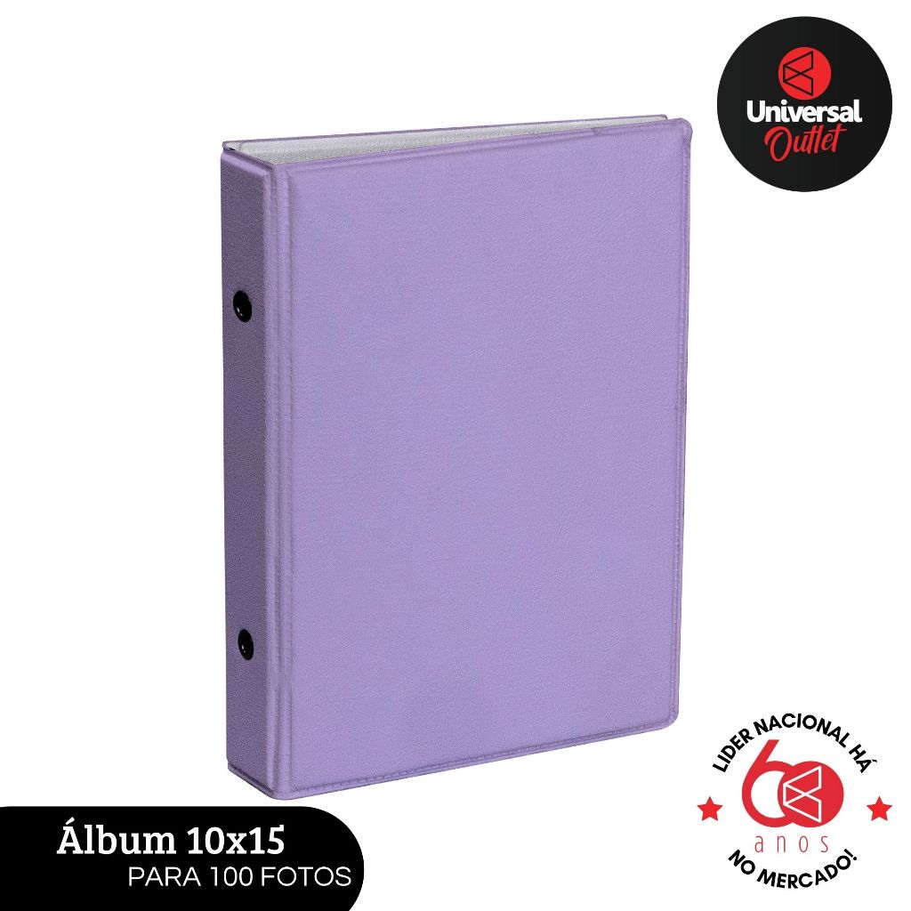 Álbum para fotos 10x15 para 100 fotos - Linha Basic Happy em Oferta na Shopee