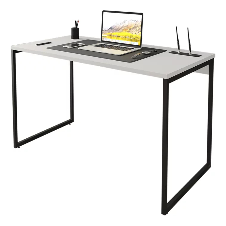 Mesa Escrivaninha MDF Branca Industrial 70 CM Moderna Home Office Quarto Estudo Computador Notebook