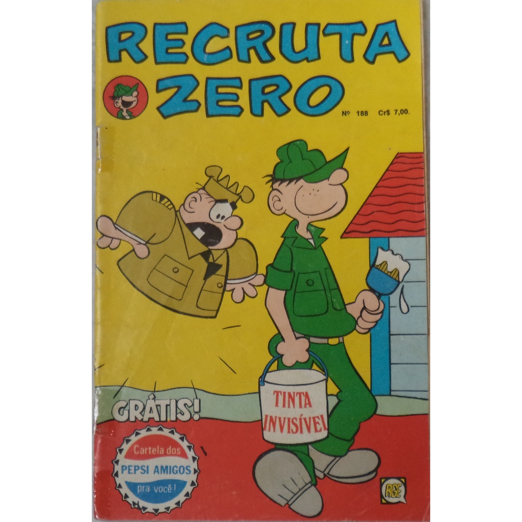 Hq Recruta Zero N° 188 Formatinho RGE