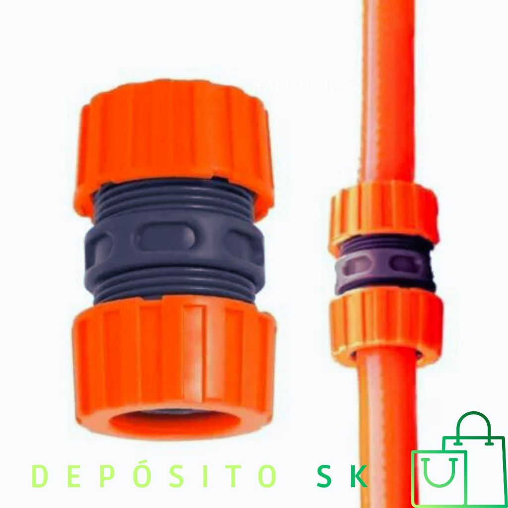 Kit Emenda de Mangueira de Jardim Rápida Adaptador 1/2 Tramontina Emendando Mangueira