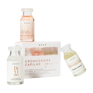 Kit Cronograma Capilar Repair Braé Reparação 3x13ml em Oferta na Shopee