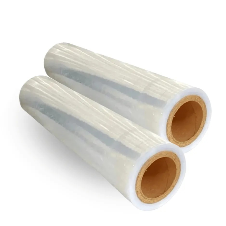 2 Bobina Filme Strech Plástico Filme 4 Kg 50 Cm x 0,25 Transparente ou Preta
