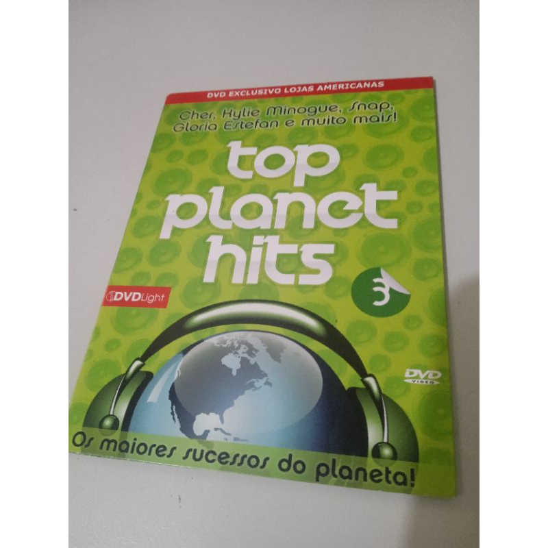 dvd clipes top planet hits perfeito estado mídia e capa