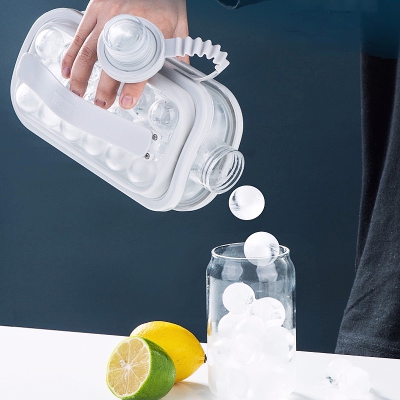 Garrafa de Gelo Portátil Squeeze Molde de Cubos Redondos de Silicone Gelo/Utensílio De Cozinha IMPERIO