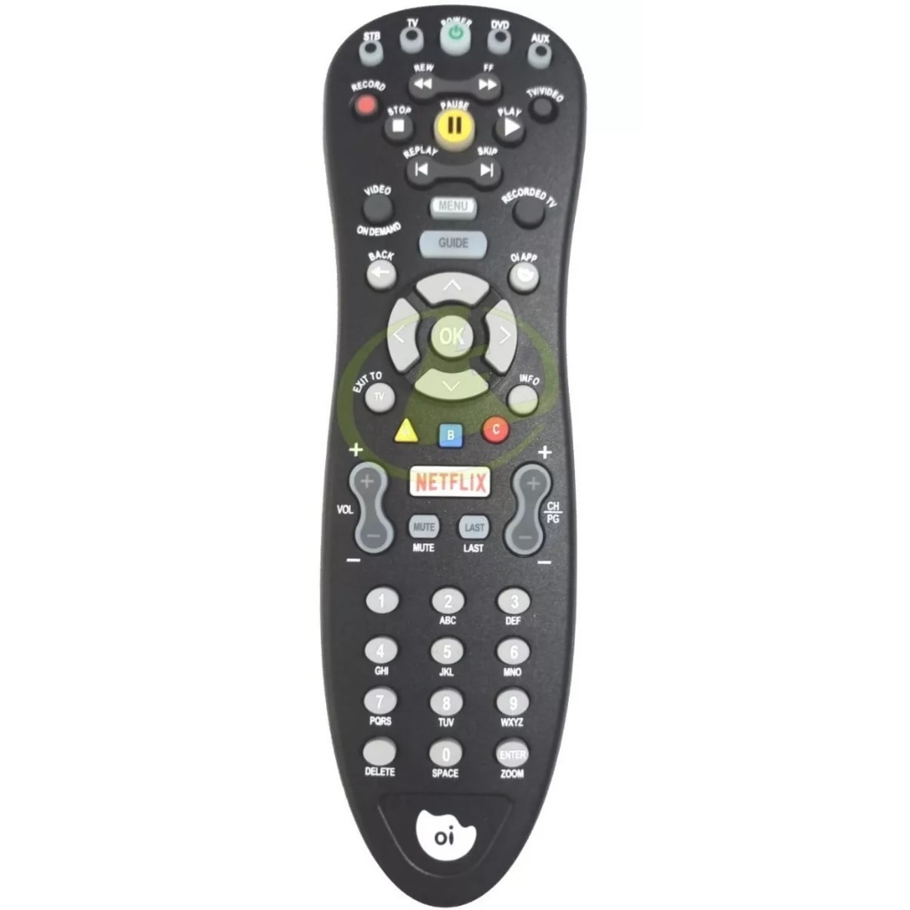 CONTROLE REMOTO UNIVERSAL ( TV / DVD / VCR / RECEIVER / HT ) OI VIVO CISCO AT6400 TECLA NETFLIX