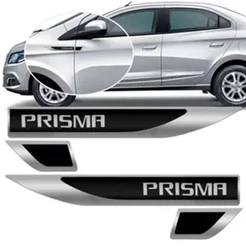 Par Emblema Lateral Prisma Resinado Adesivo Paralama Porta