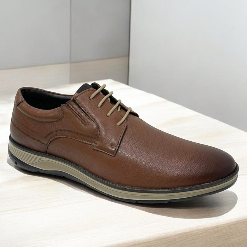 Sapato Masculino Couro Oxford Social Esporte Fino Tamanho Grande Ferracini Fluence 5540-559J