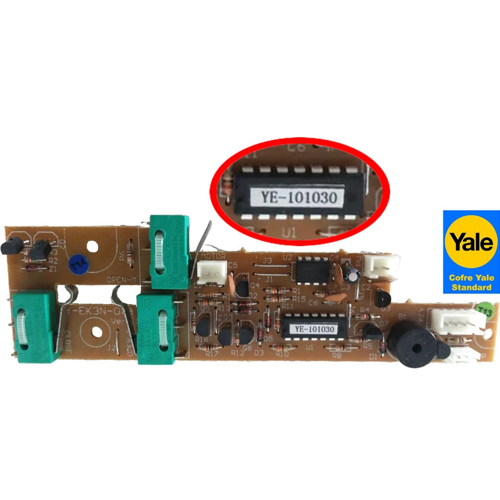 Placa Eletrônica Main Board para Cofre Eletrônico Yale Standard Office Antiga Usada YE-101030