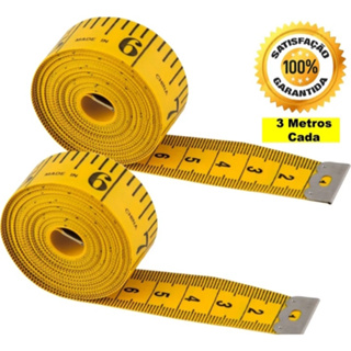 Fita Métrica de 3 Metros Centímetro e Polegada 300cm /120polegadas. em Oferta na Shopee