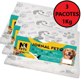 3Kg - Tapete Higiênico Frauda Jornal Pet Jornal Biodegradável - Pacote 1Kg / 3Kg em Oferta na Shopee