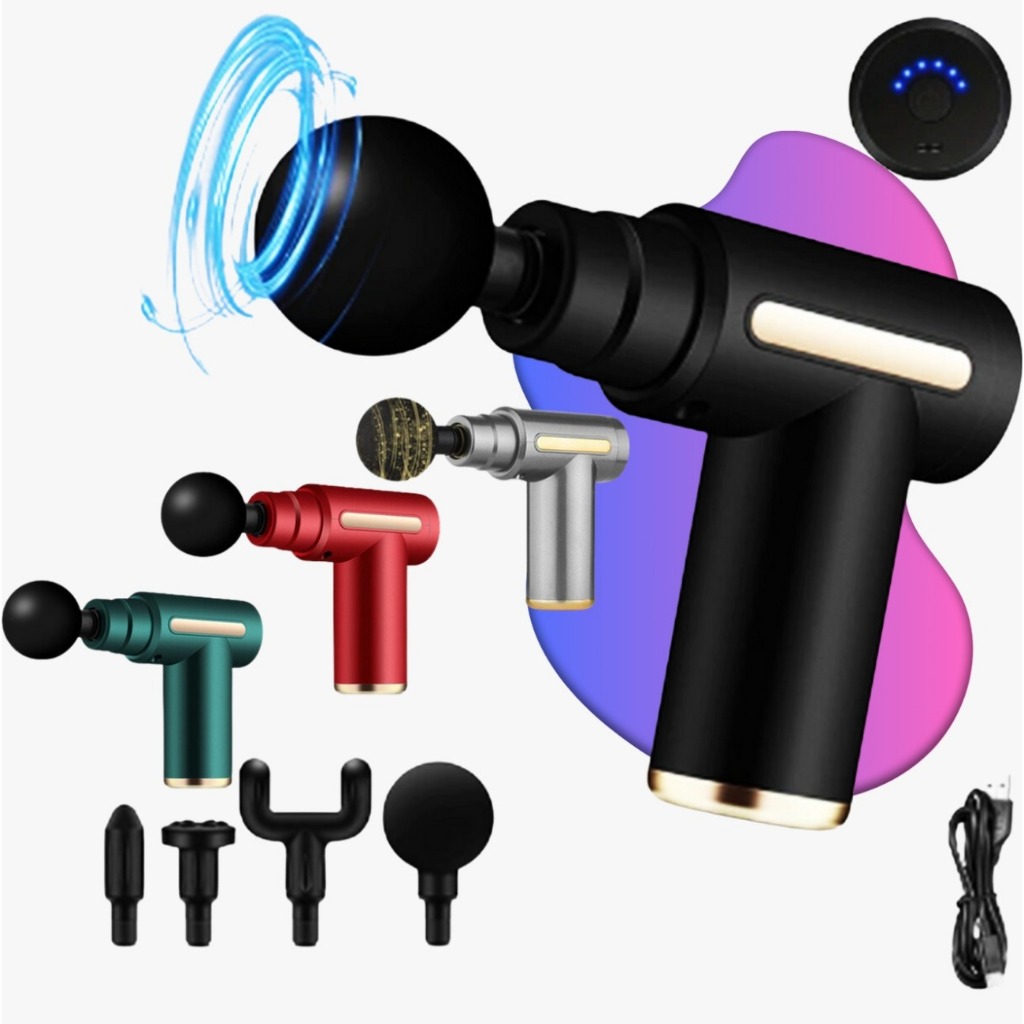 Portátil Profissional Massageador Elétrico Alta Frequência Muscular Pistola Massagem Gun