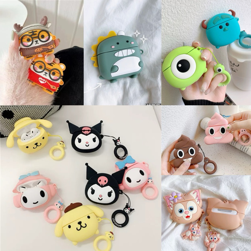 Capa Silicone Personalizada Para Fone AirPods 3 Geração  Fofos