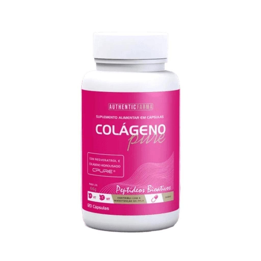 Colágeno Hidrolisado 120 Caps Authentic farma Sabor Sem sabor em Oferta na Shopee