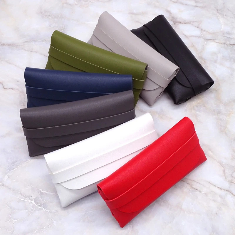 Kit com 10 Case Porta Óculos de Sol Estojo em Couro Sintético