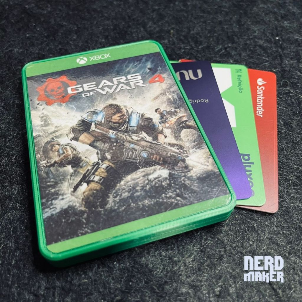 Porta-cartões Xbox One Game Cover - Gears of War 4 - Nerd Maker 3D