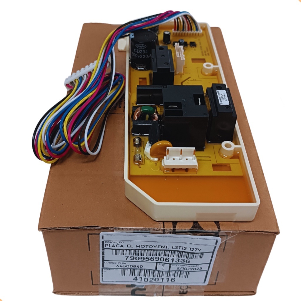 Placa do Motoventilador Lava e Seca Electrolux Lst12 Lsw12 Original 127v 64500840
