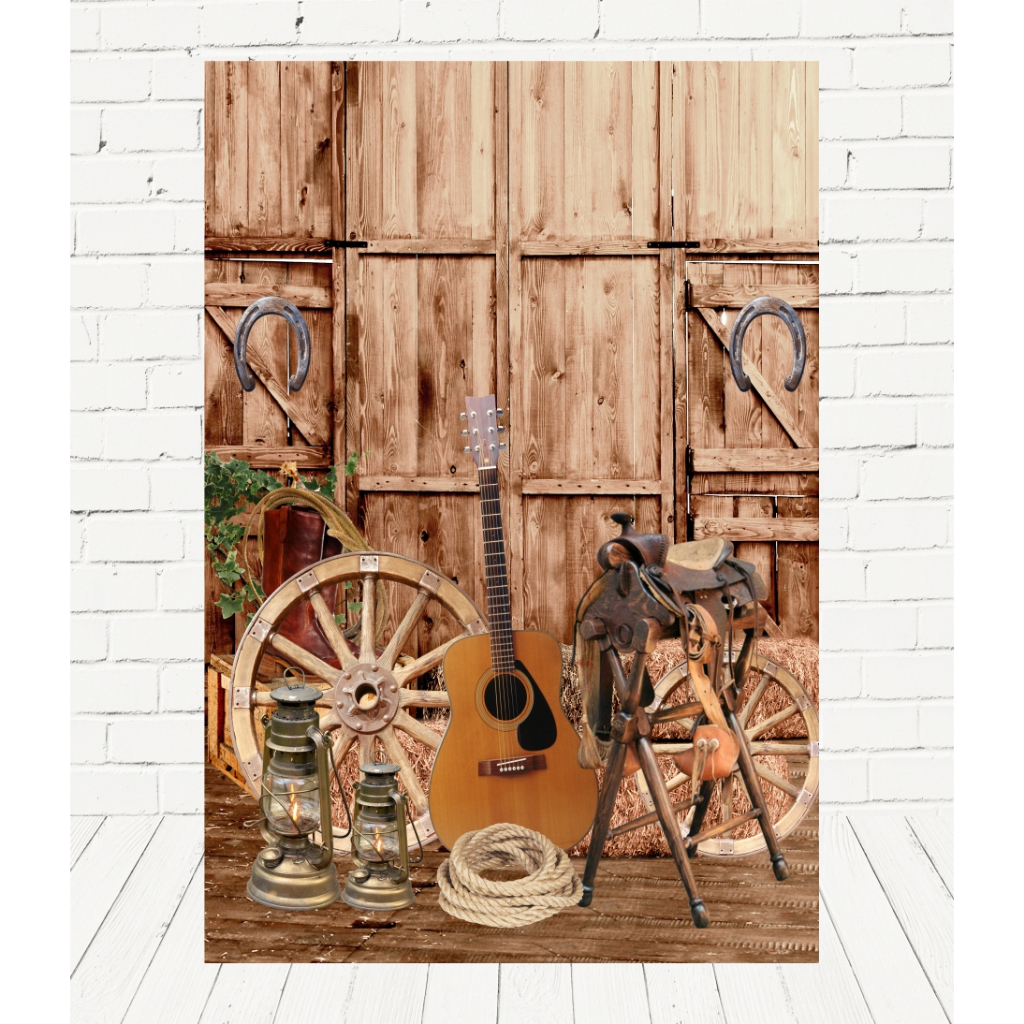 Painel Sublimado 2,20x1,50 Lateral Tema Country em Oferta na Shopee