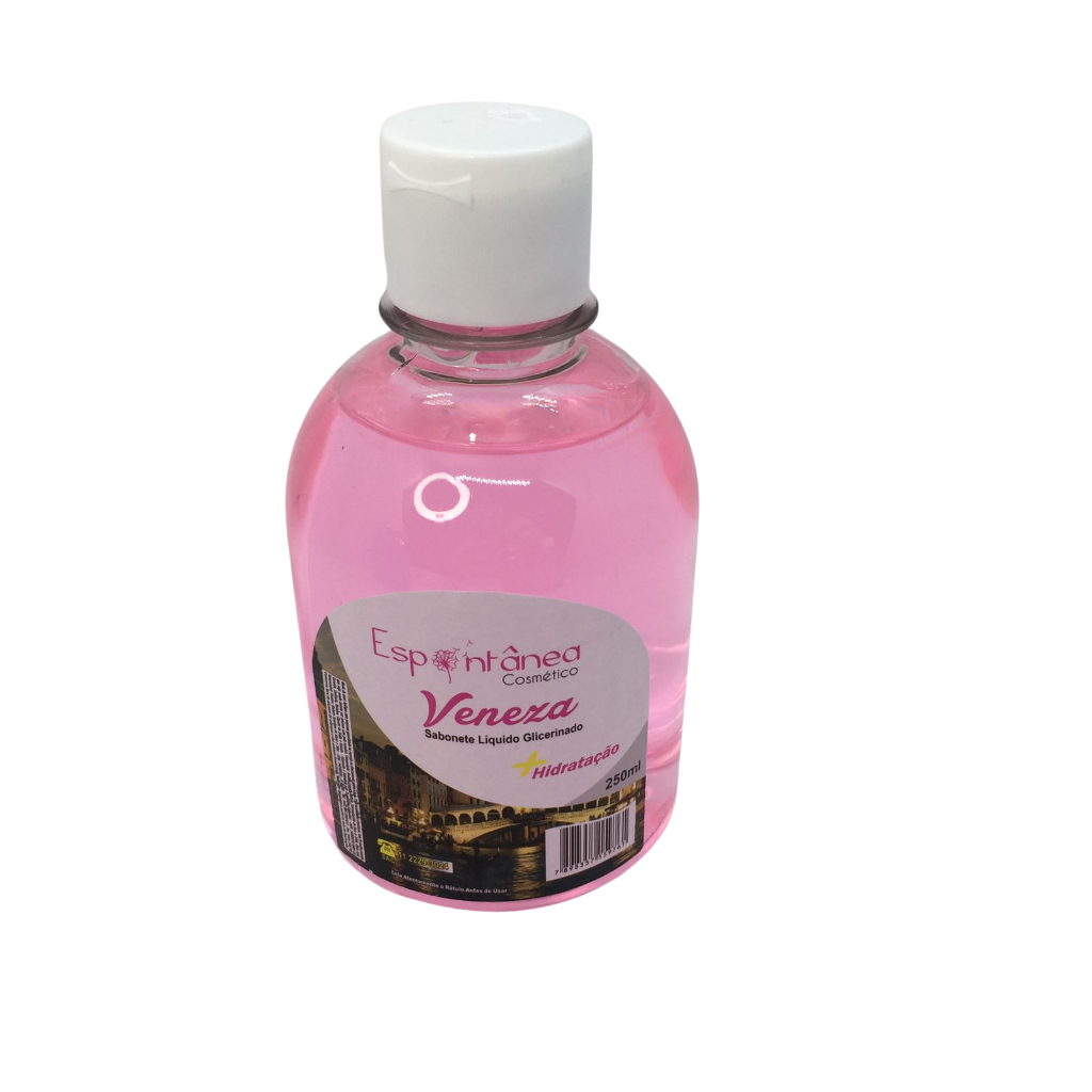 SABONETE LÍQUIDO GLICERINADO UNITÁRIO 250ML Fragrâncias Diversas Casa Banheiro Lavabo Utilidade Limpeza Mãos