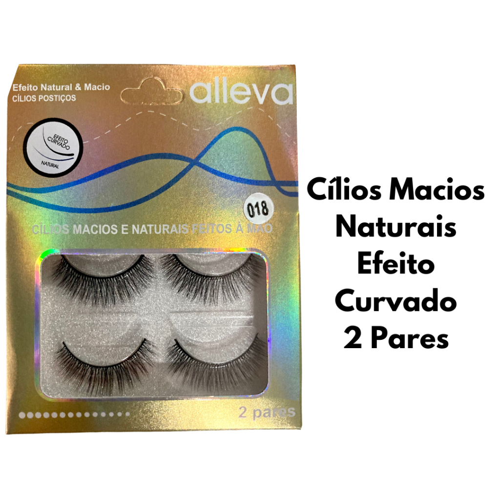 Kit 2 Cílios Postiços + Mimo   Cílios Reutilizável Natural6D  Mink Longos Volume Maquiagem Extensão Pronta Entrega