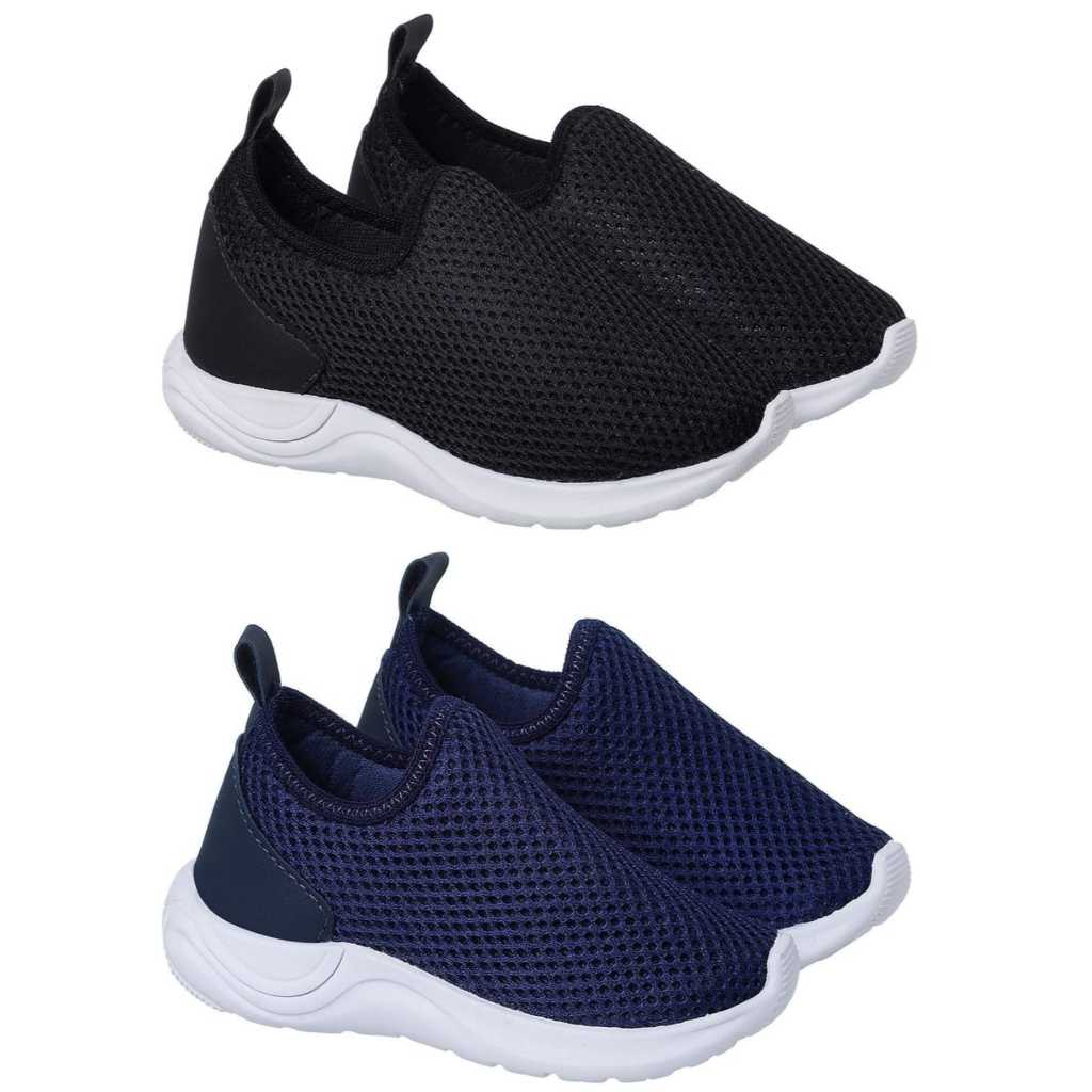 Tenis Calce Facil Infantil Menino e Menina Leve Macio Pratico Dia Dia em Oferta na Shopee