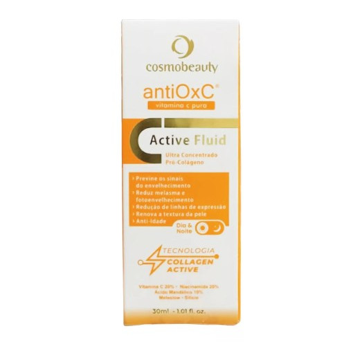 Cosmobeauty Antiox C Active Fluid - Concentrado Pró Colágeno 30ml - VALIDADE 09/2026