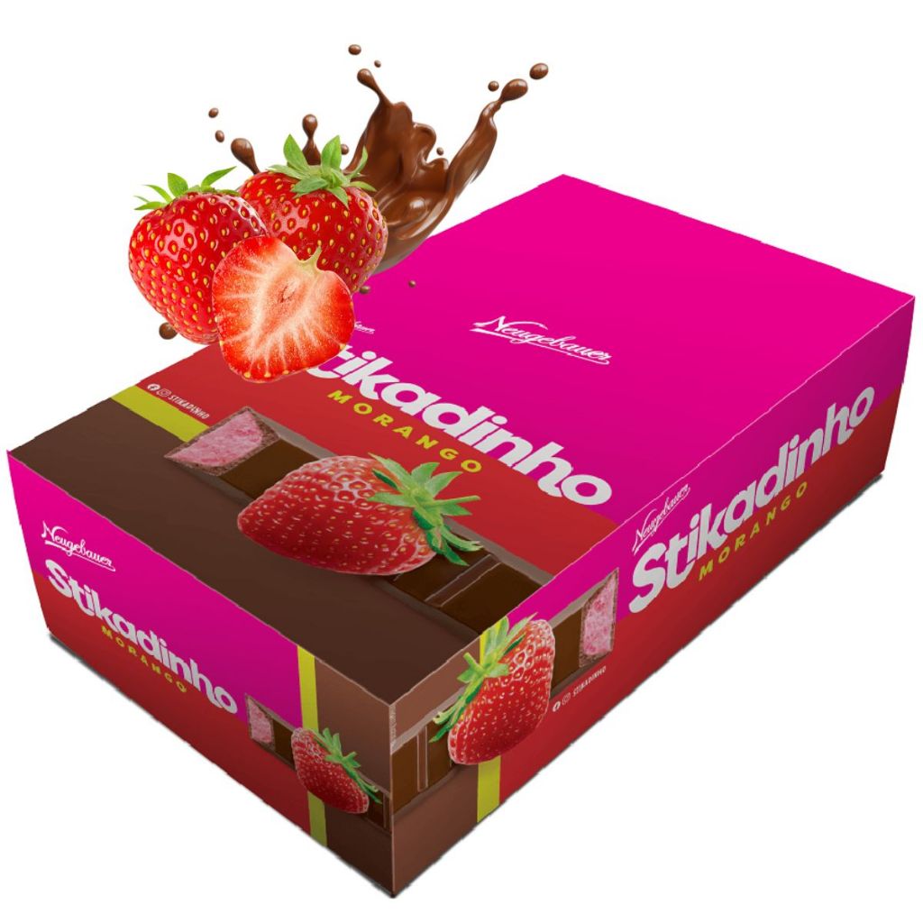 Chocolate Stikadinho Morango Neugebauer - Comprar com Melhor Preço em Lanches