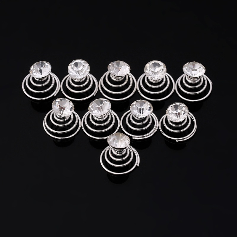 molinha de strass para cabelo de noivas e madrinhas cartela com 12 unidades