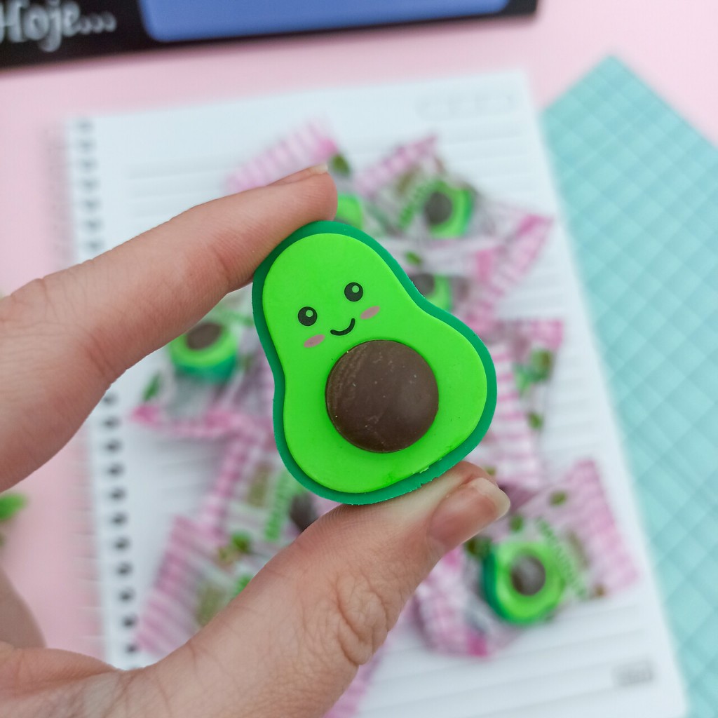 Borracha Plástica Abacatinho Abacute Abacate (Kit 1 2 e 3 Unidades) - Tilibra