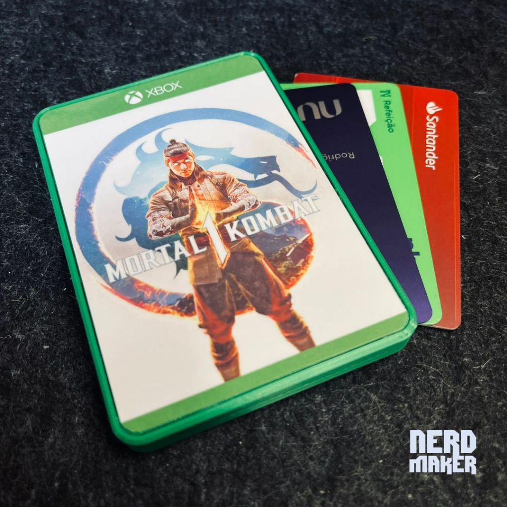 Porta-cartões Xbox One Game Cover - Mortal Kombat 1 - Nerd Maker 3D