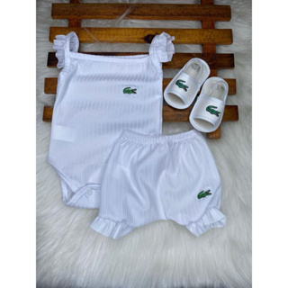Conjunto bebê canelado menina alcinha - recém nascido baby em Oferta na Shopee