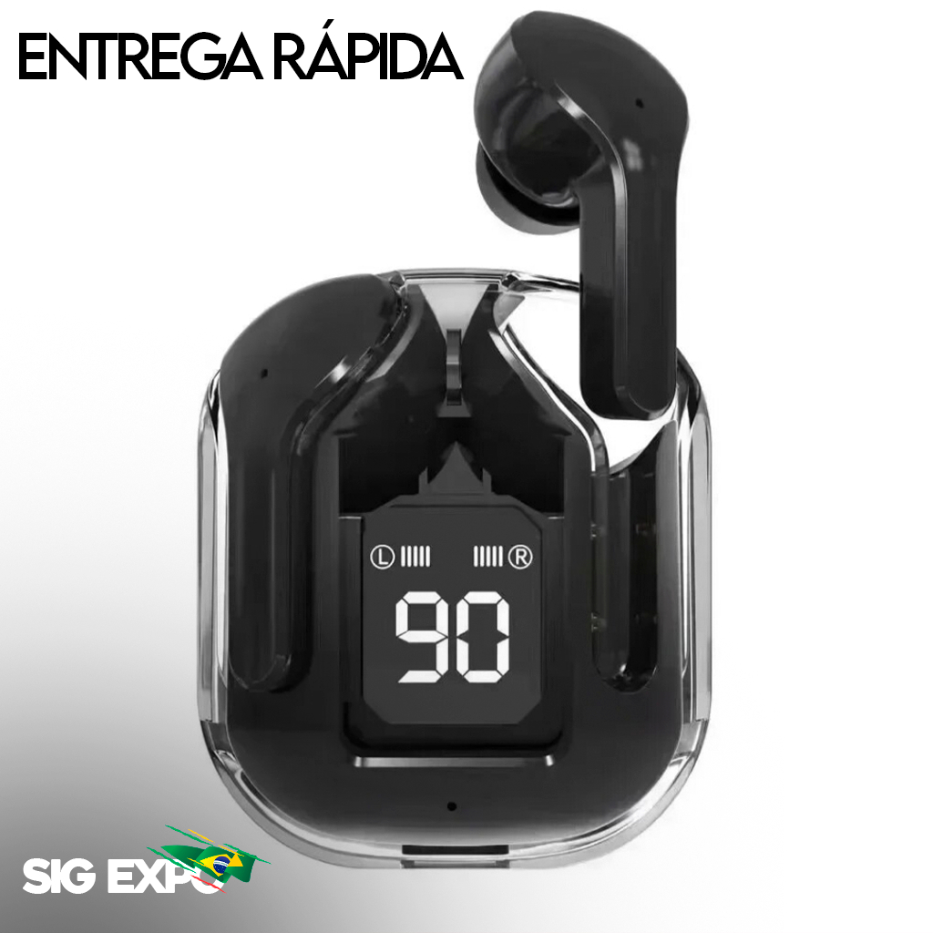 Super Fones De Ouvido Black Premium Bluetooth 5.3 Next Generation na Shopee