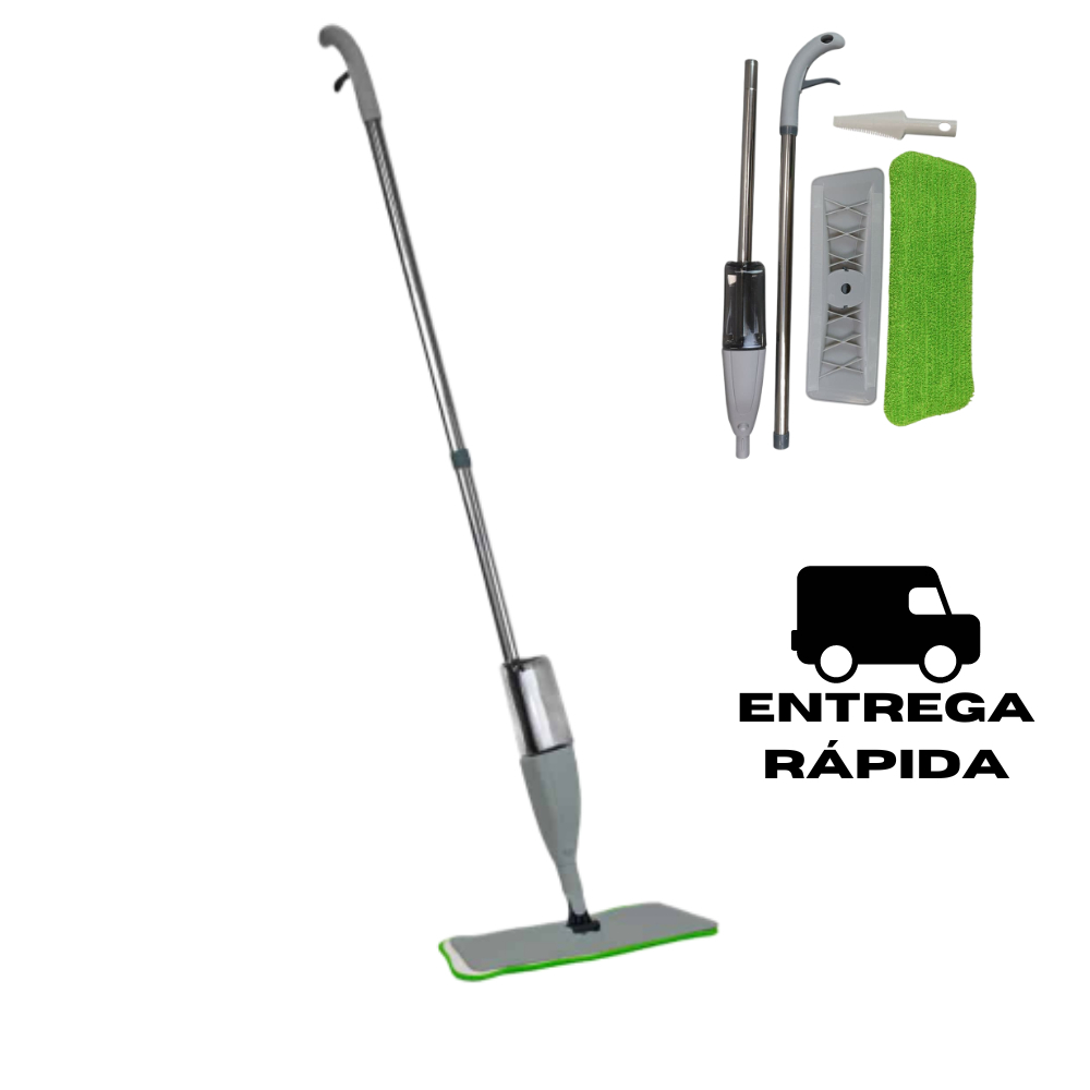 Mop Spray Slim Nobre 300ml Rodo Inteligente Vassoura com Microfibra Gatilho Limpeza Esfregão