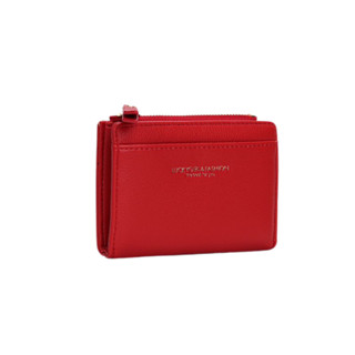 Carteira Moderna Feminina De Couro PU Cores Simples Com Múltiplos Bolsos em Oferta na Shopee