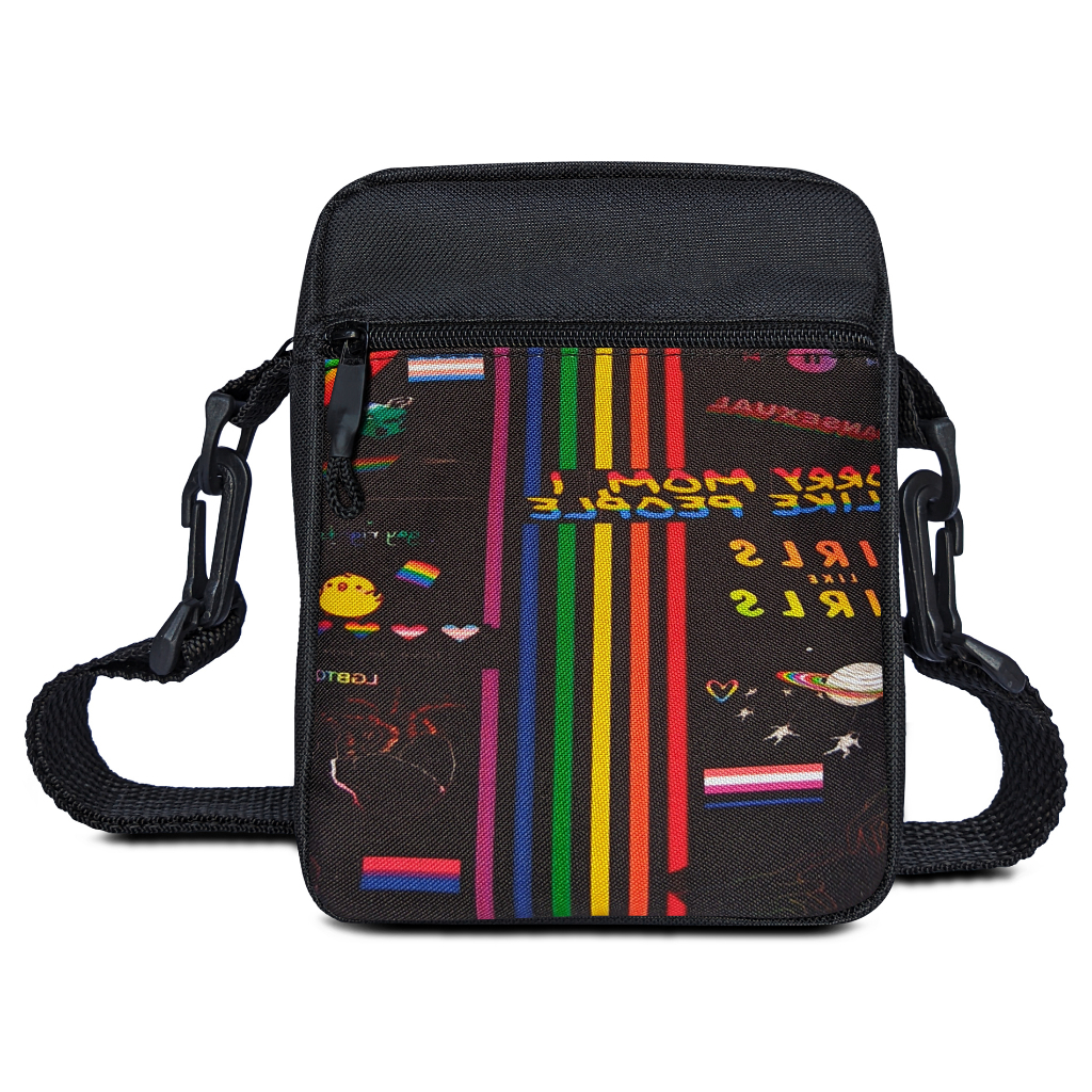 Shoulder Bag Estampa LGBTQIA Bolsa Pochete Transversal Pequena Necessaire em Oferta na Shopee