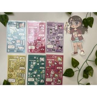 Cartela holográfica turma da Hello Kitty em Oferta na Shopee