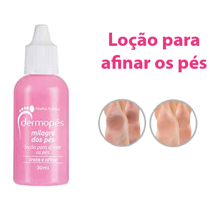 Loção Para Afinar Os Pés - Dermopés Abelha Rainha 30ML