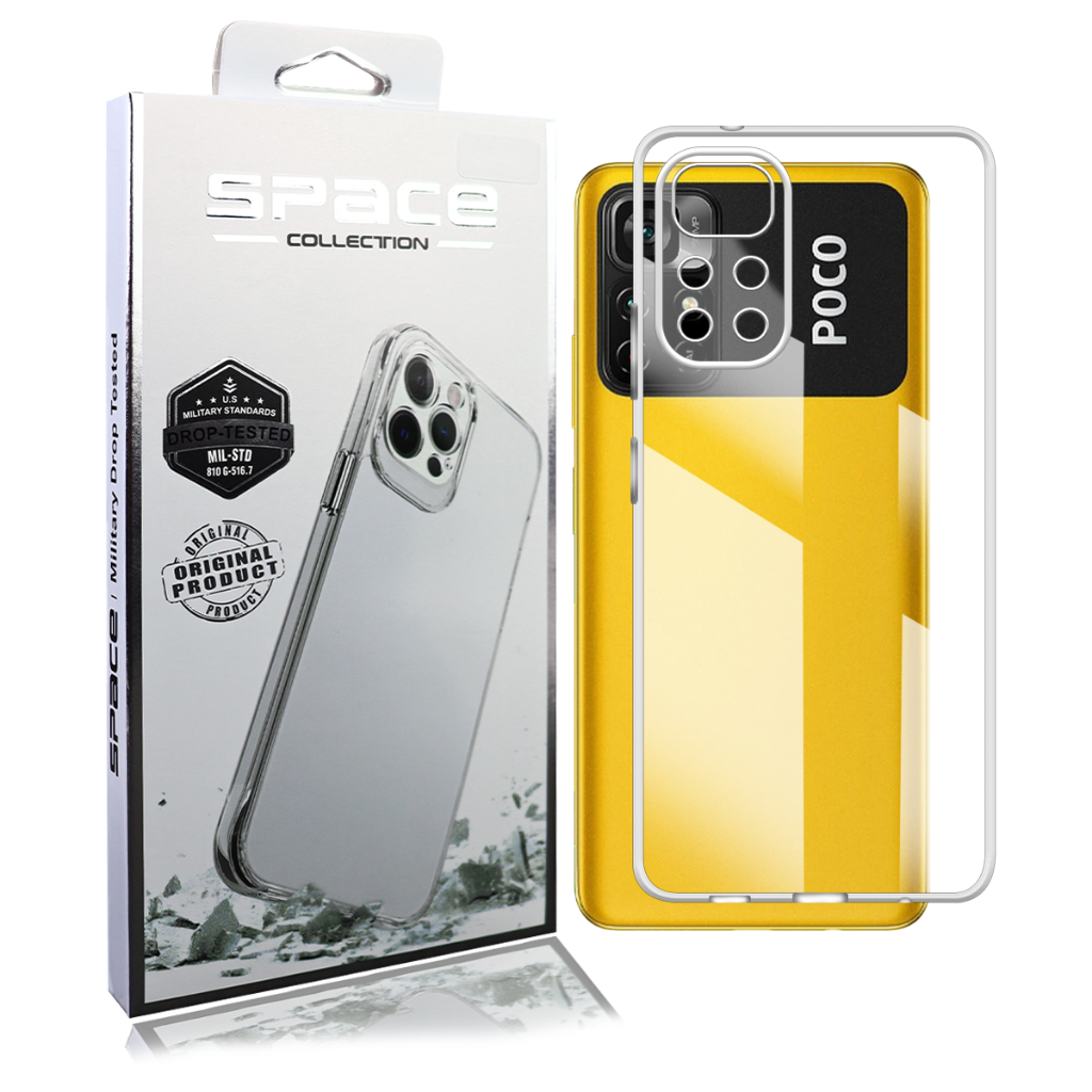 Case Capinha Space Acrílico Transparente Protetora para Toda Linha Xiaomi Redmi Poco X6 5g X6 Pro Note 11 Note 10 13c