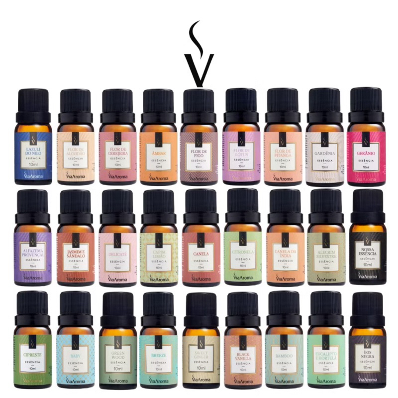 Imagem Essência Via Aroma Para Aromatizador Difusor Elétrico De Ambientes Linha Classica Aromaterapia