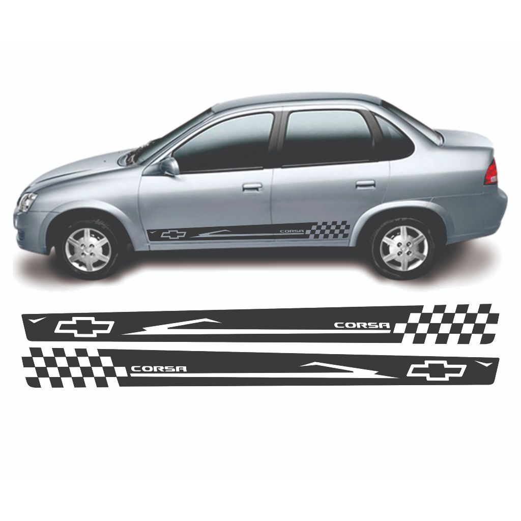 Kit Adesivo Corsa Classic Maxx Hatch Sedan Wind Chevrolet