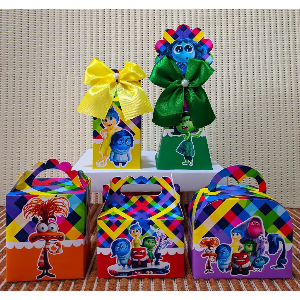 Kit Festa Divertidamente Personalizados Lembrancinhas Caixinhas para festa PEGUE E MONTE