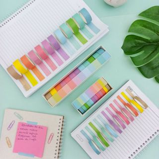 Fita Adesiva Decorada Washi Tape Tom Pastel com 12 Fitas - Importado em Oferta na Shopee
