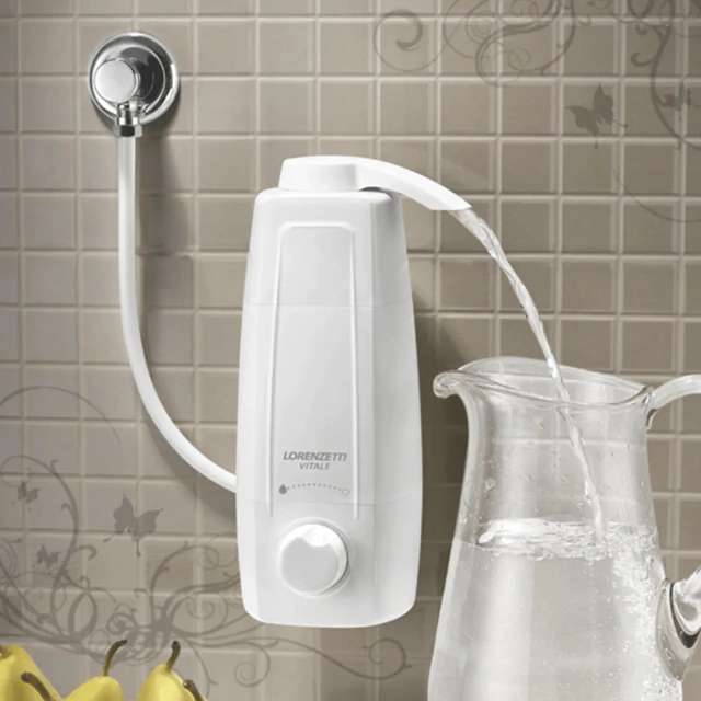 Purificador Filtro De Água Natural Vitale Branco Fácil Instalação Pia Bancada Parede Bica Móvel Lorenzetti