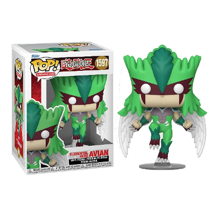 FUNKO POP YU-GI-OH AVIAN FUNKO POP YU-GI-OH AVIAN ELEMENTAL HERO 1597ELEMENTAL HERO 1597 NOVO ORIGINAL