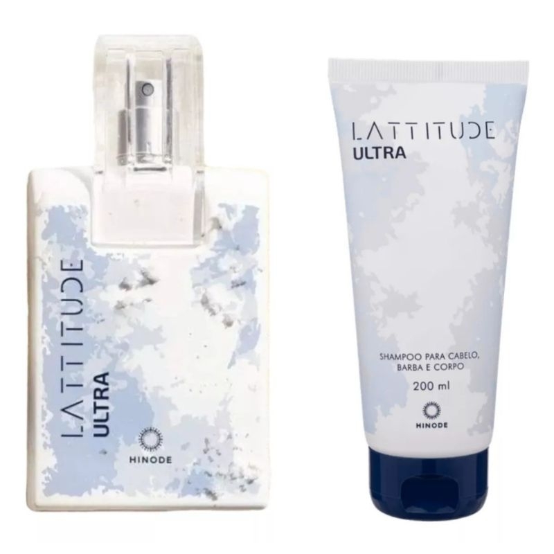 Kit Presente Natal Perfume Lattitude Ultra Hinode Sabonete Líquido