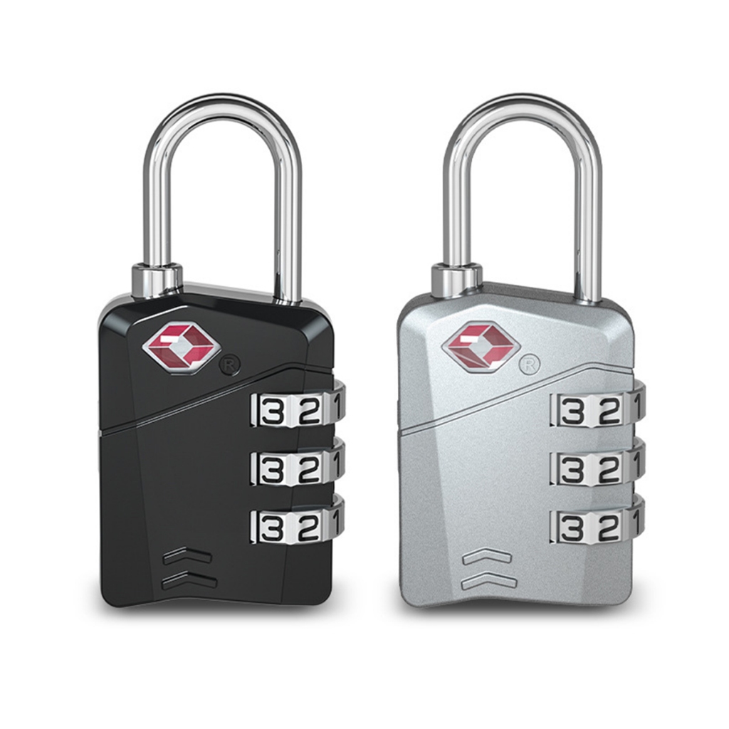 Imagem Cadeado TSA 3 Dígitos Em Zinco Para Mala De Viagem ATP10-2